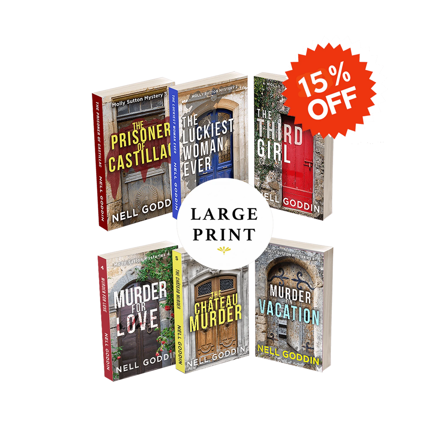 First 6 Mysteries (large print)